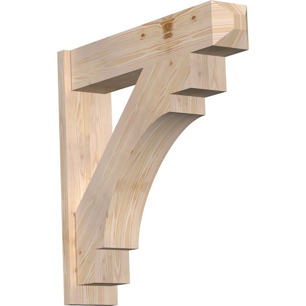 Ekena Millwork Merced Craftsman Smooth Outlooker, Douglas Fir, 7 1/2"W x 34"D x 34"H OUT08X34X34MRC04SDF - main